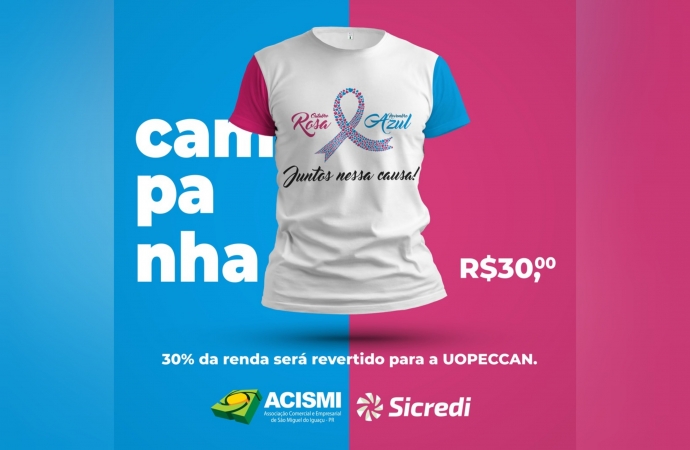 ACISMI lança a Campanha ‘Juntos Nessa Causa’, alusiva ao Outubro Rosa e Novembro Azul