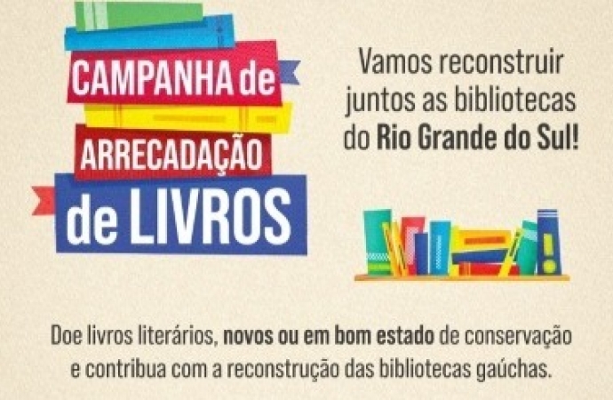 ACISMI participa da Campanha de arrecadação de livros para o Rio Grande do Sul