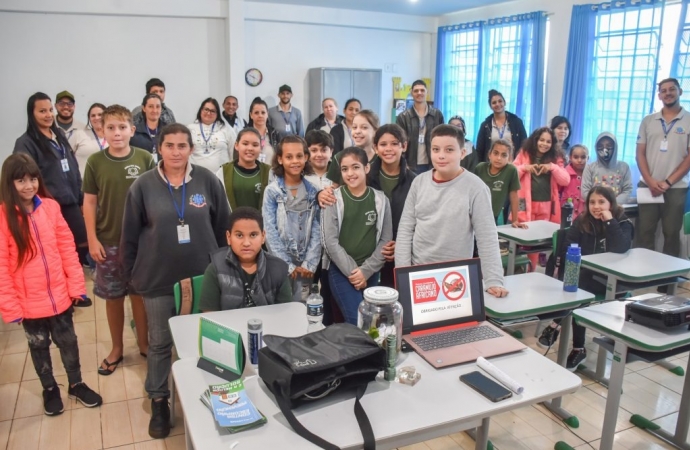 Agentes Comunitários estão realizando palestras de prevenção às endemias nas escolas de São Miguel do Iguaçu