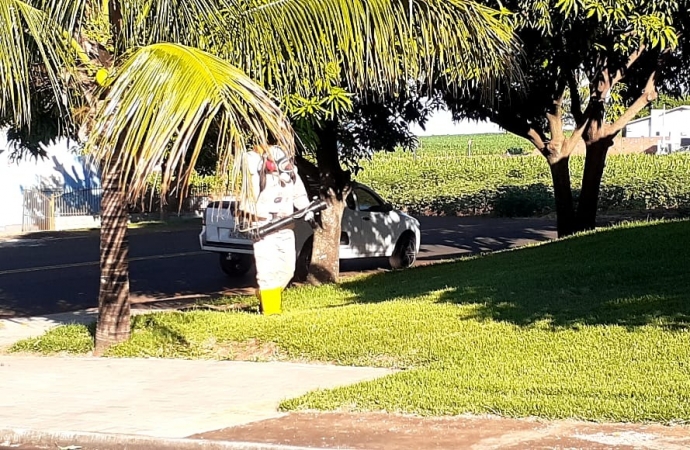 Agentes de Endemias de Missal continuam com bloqueios de caso de dengue