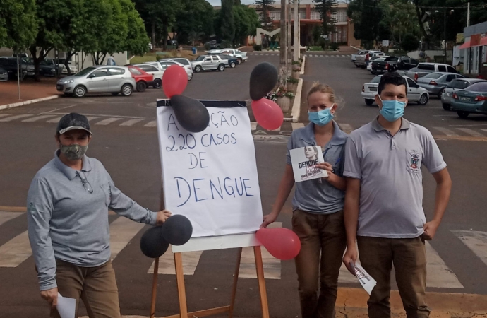 Agentes de Endemias de Missal realizam Blitz de Conscientização contra a dengue