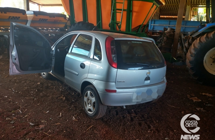 Após perseguição em São Miguel, PM recupera carro furtado em Medianeira e prende casal