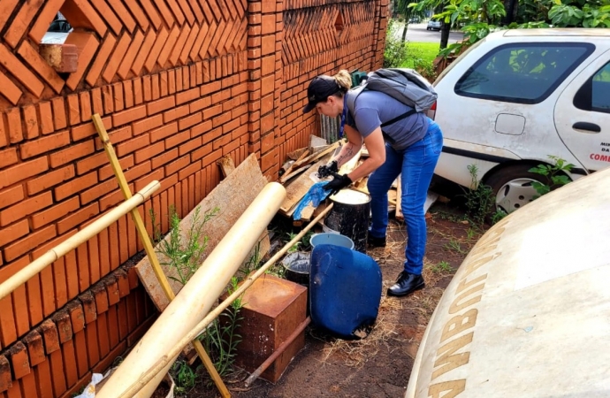 Arrastão de combate a dengue mobiliza equipe de Vigilância em Saúde em Santa Helena