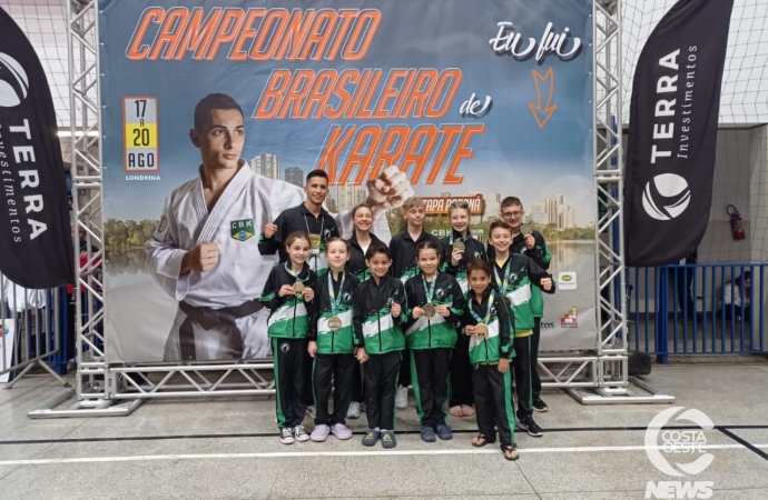 Atletas de São Miguel do Iguaçu se destacam no Campeonato Brasileiro de karatê