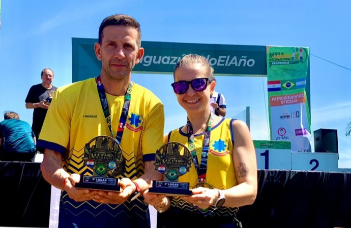 Atletas de São Miguel do Iguaçu brilham na meia maratona Internacional de Foz do Iguaçu