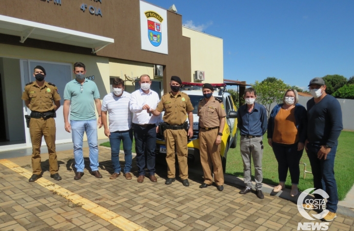 Autoridades entregam nova viatura para a 4ª Cia de Polícia Militar em Santa Helena