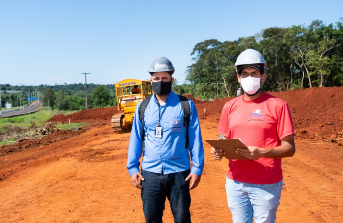 Avanço nas obras da Perimetral Leste, financiada por Itaipu, gera novos empregos