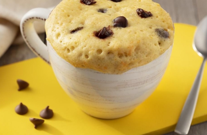 Bolo de Laranja com Gotas de Chocolate de Caneca