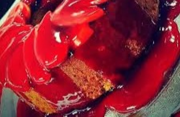 Bolo de maçã do amor