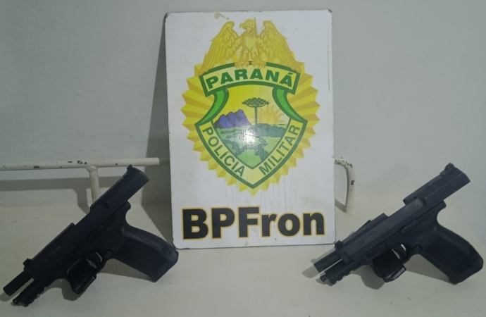 BPFRON apreende armas de fogo em São Miguel do Iguaçu