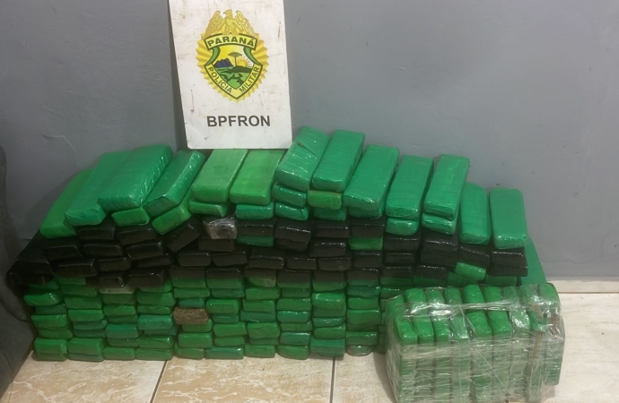 BPFRON apreende carro carregado com drogas em São Miguel do Iguaçu-PR