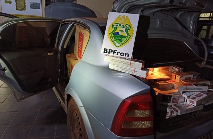 BPFRON apreende carros carregados com cigarros contrabandeados durante Operação Hórus em Guaíra