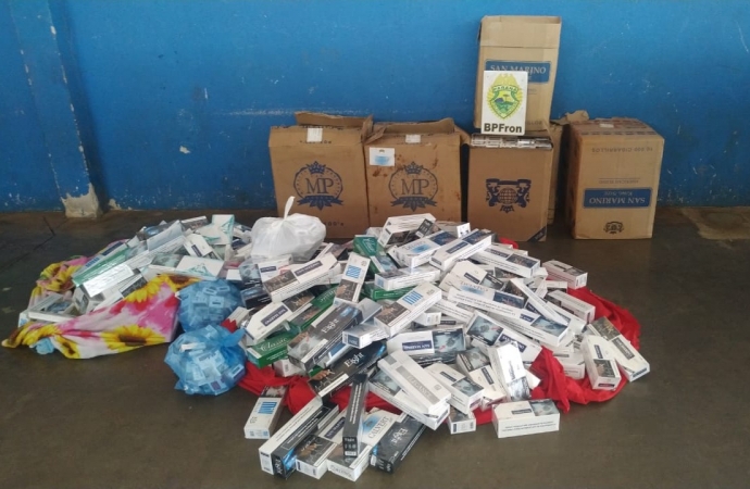 BPFRON apreende cigarros contrabandeados em Santa Helena