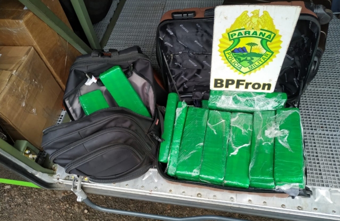 BPFRON apreende droga durante abordagem a ônibus em São Miguel do Iguaçu