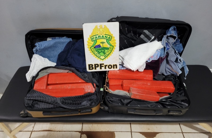 BPFron apreende droga durante abordagem a ônibus em São Miguel do Iguaçu