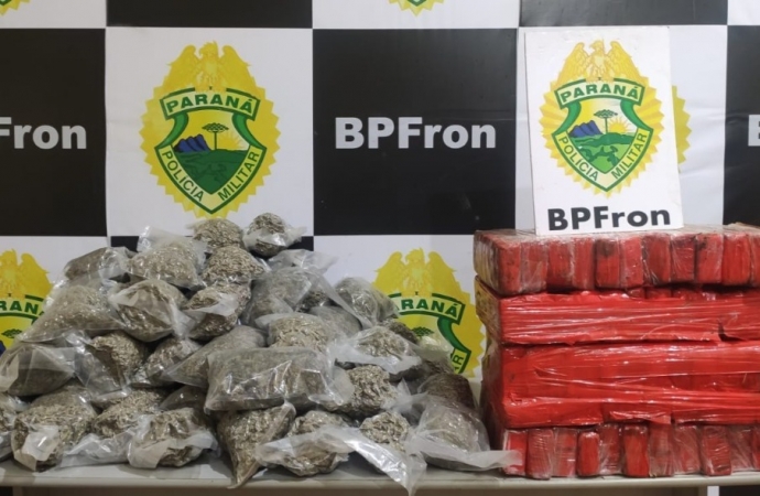 BPFRON apreende droga durante patrulhamento em Guaíra