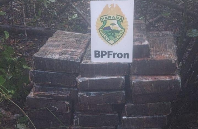 BPFron apreende grande quantidade de droga em Santa Helena