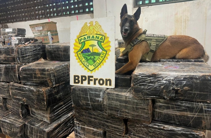 BPFRON apreende mais de uma tonelada de droga em Santa Helena