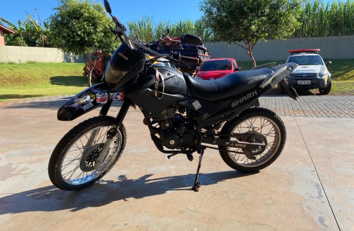 BPFron apreende motocicleta paraguaia em distrito de Santa Helena