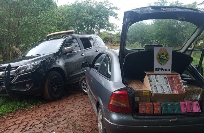 BPFRON apreende produtos contrabandeados em Santa Terezinha do Itaipu