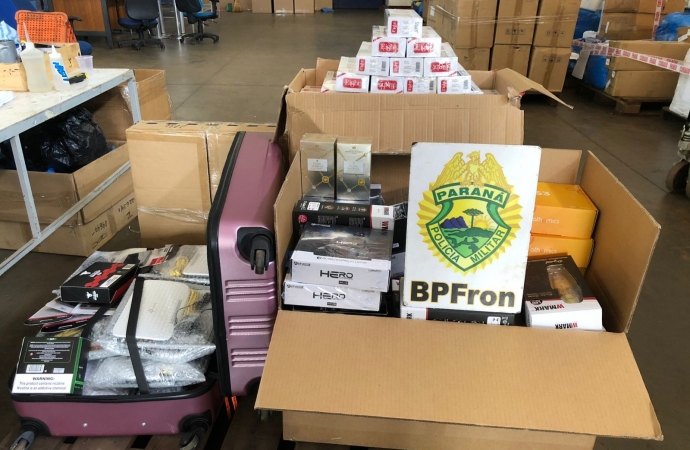 BPFron apreende produtos contrabandeados em São Miguel do Iguaçu