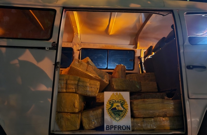 BPFron apreende veículo carregado com maconha em São José das Palmeiras