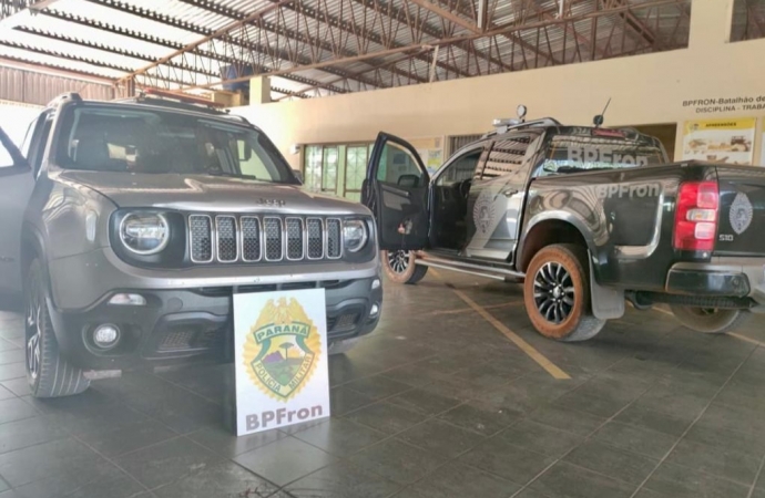 BPFRON apreende veículo  em Guaíra