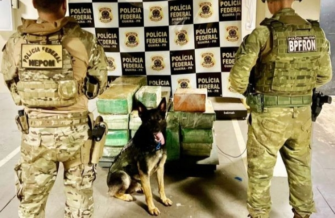BPFron e NEPOM apreendem mais de 400 Kg de maconha em Pato Bragado
