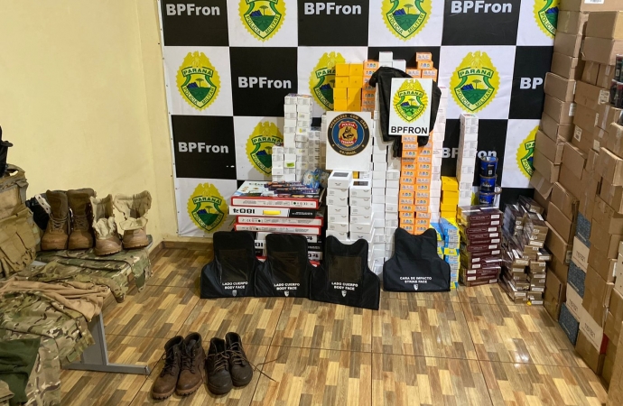 BPFRON e Polícia Federal estouram depósito de criminosos em Guaíra