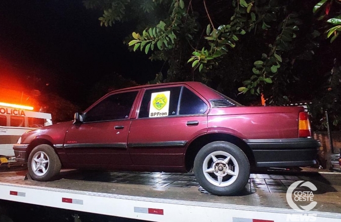 BPFRON recupera em São José das Palmeiras veículo furtado em  Entre Rios do Oeste