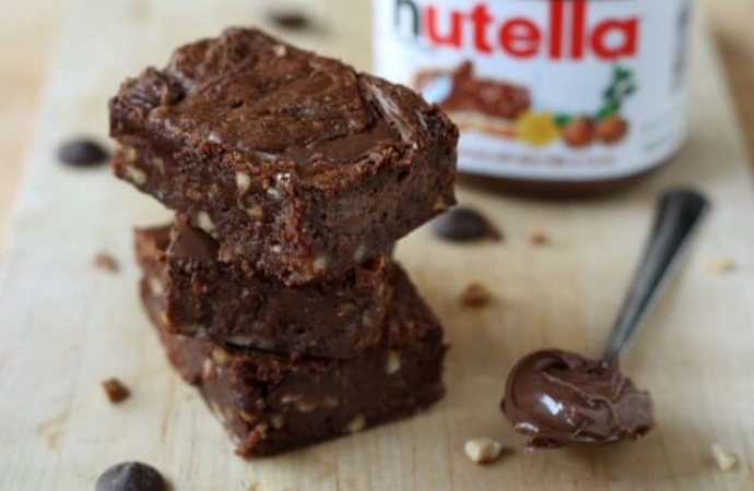 Brownie de Nutella - Apenas 3 ingredientes