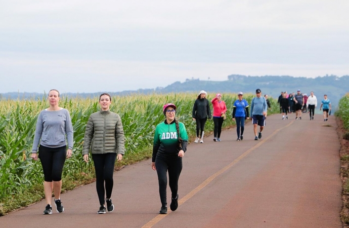 Caminhos do Iguaçu tem novo trecho sinalizado e inaugurado em Santa Helena