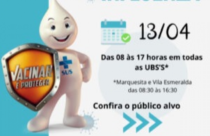 Campanha de Vacinação contra gripe terá Dia D no próximo sábado (13) em Matelândia