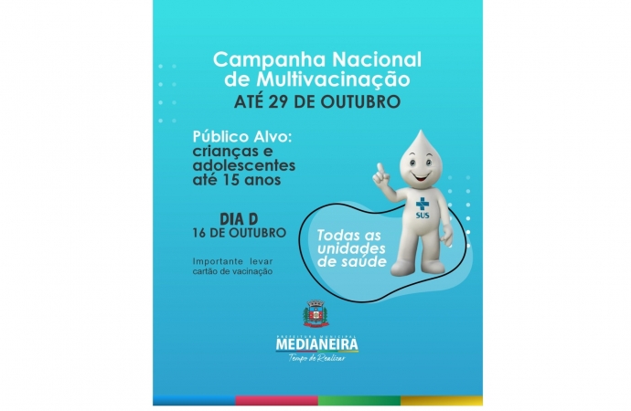 Campanha Nacional de Multivacinação em Medianeira