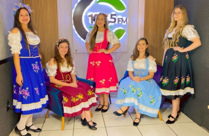 Candidatas à rainha Deutsches Fest convidam o público para a maior festa típica do oeste do Paraná