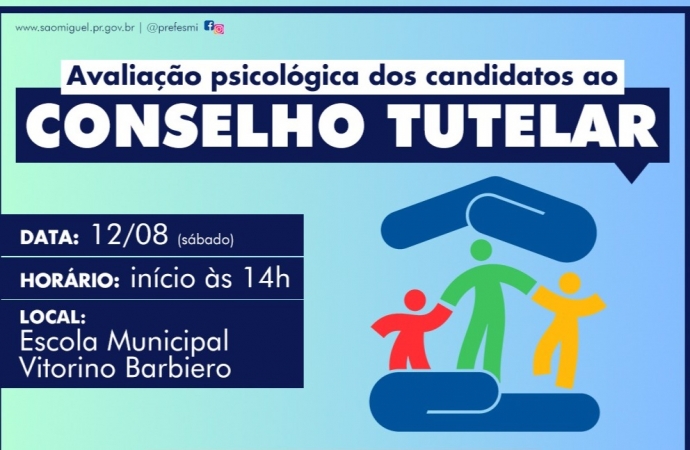 Candidatos ao Conselho Tutelar de São Miguel do Iguaçu realizam avaliação psicológica neste sábado