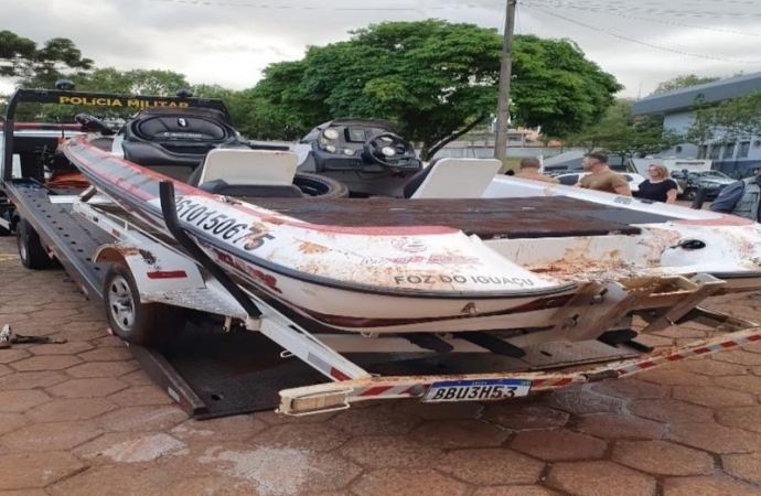Lancha de santa-helenense furtada em Cascavel é recuperada