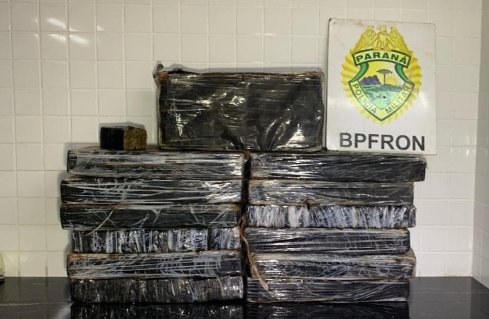 Casal é preso com mais de 130 kg de maconha carregada em Santa Helena