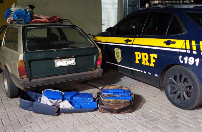 Casal residente em Missal é preso com quase 70 kg de droga pela PRF na BR 277