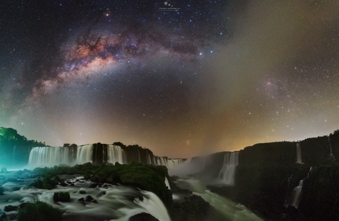 Cataratas do Iguaçu compõe registros celestiais inéditos