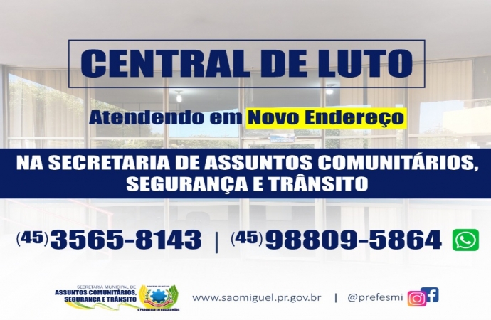 Central de Luto de São Miguel do Iguaçu está atendendo em novo endereço