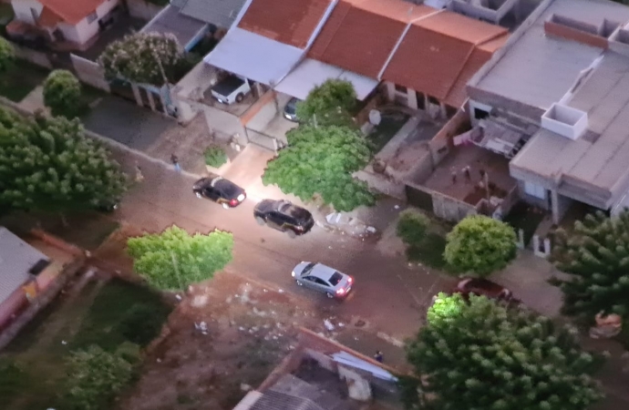 Com apoio de helicóptero, PF e BPFron prendem traficante em Marechal Rondon