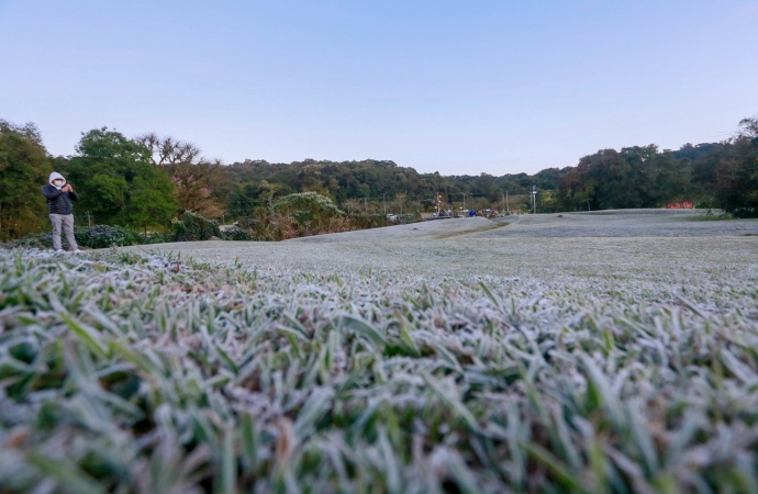 Com temperatura de até -3,9°C, Simepar registra madrugada mais fria do ano em 44 cidades