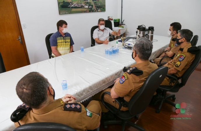 Comandante do 14º Batalhão da PM visita Missal e apresenta novo Comando da 2ª Cia de Medianeira