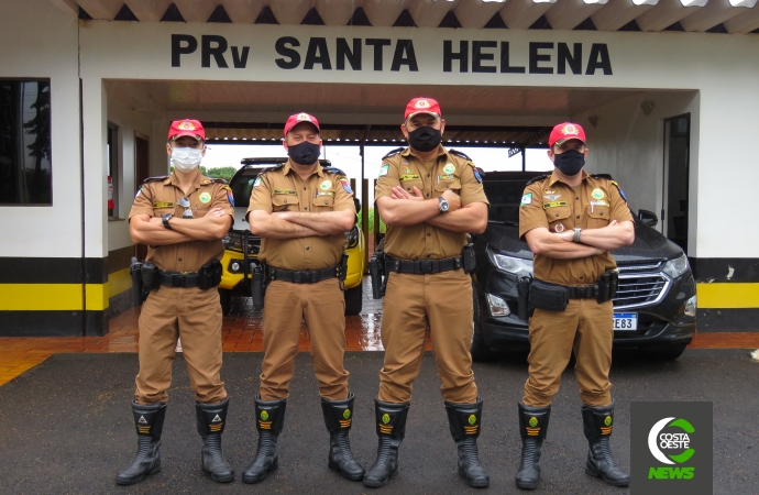 Comandante geral da Polícia Rodoviária Estadual visita posto policial de Santa Helena e apresenta novidades