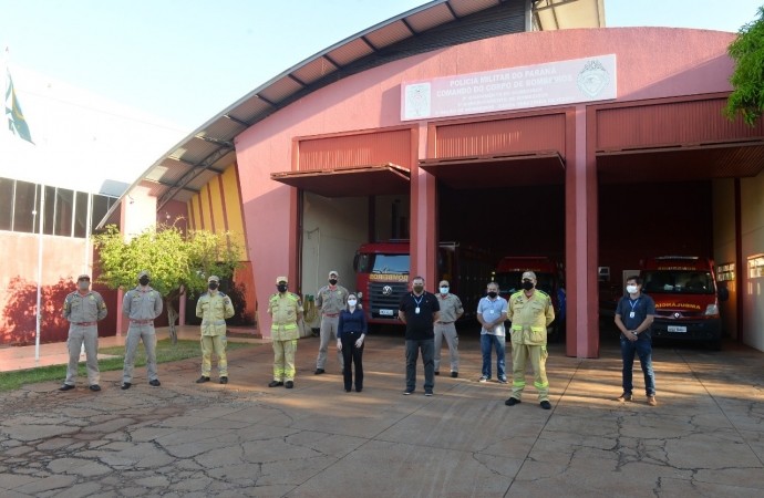 Comando do Estado do Paraná visita sede do Corpo de Bombeiros de Santa Terezinha de Itaipu