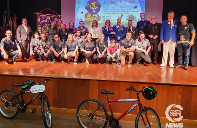 Concurso de redação do Lions Parque Iguaçu premia alunos de escolas de Medianeira