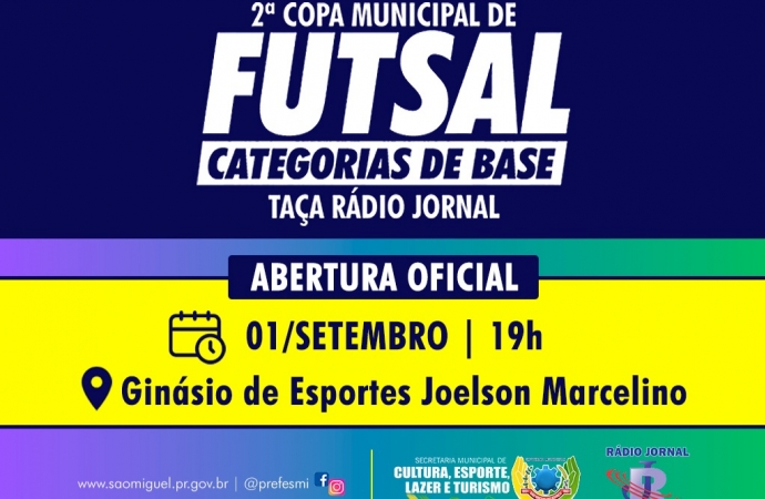 Congresso Técnico confirma início da Copa Municipal de Futsal de Base para o dia 01 de setembro