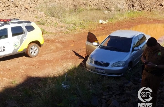 Corolla levado durante assalto em Vera Cruz do Oeste é recuperado em Céu Azul