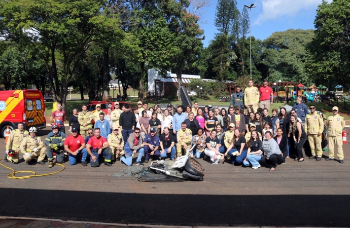 Corpo de Bombeiros encerra workshop de salvamento veicular em São Miguel do Iguaçu
